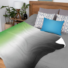 Cobertor Sherpa Sinalizador de Ordenação do Agender Gradiente com 