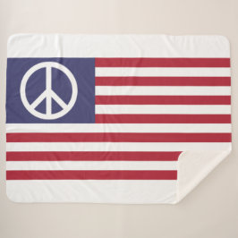 Cobertor Sherpa Sinalizador de Paz dos Estados Unidos