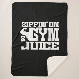 Cobertor Sherpa Sippin No Sumo De Gym - Camisas De Trabalho De Men