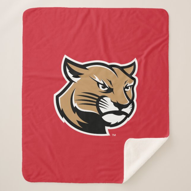 Cobertor Sherpa SIUE Cougars (Frente)