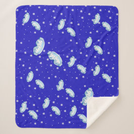 Cobertor Sherpa Ski Goggles Snowflake Dance