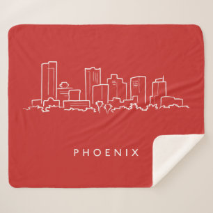 Cobertor Sherpa Skyline da arizona de Phoenix