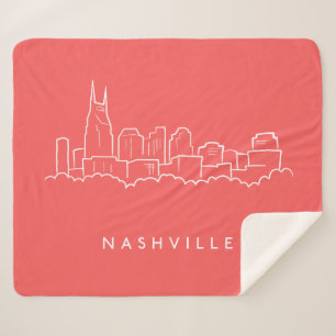 Cobertor Sherpa Skyline de Nashville