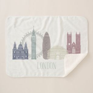 Cobertor Sherpa Skyline Londres