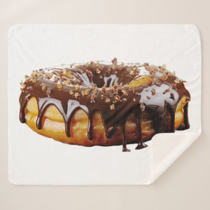 Cobertor Sherpa SlipperyJoe's donut decadente coberto espesso bril