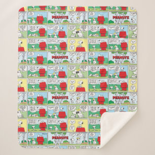 Cobertor Sherpa Snoopy e seus irmãos Andy & Olaf