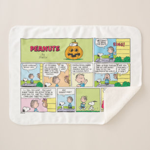 Cobertor Sherpa Snoopy & Linus   O Excelente Pumpkin News