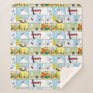 Cobertor Sherpa Snoopy Sled Riding Comida Dish