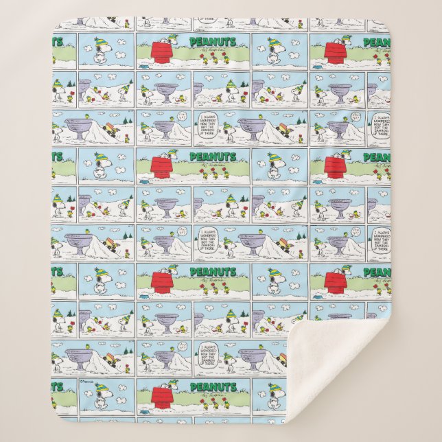 Cobertor Sherpa Snoopy & The Zamboni Crew (Frente)