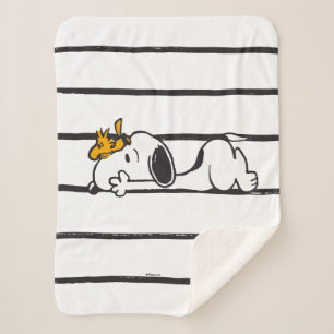 Cobertor Sherpa Snoopy & Woodstock   Sorriso Rindo