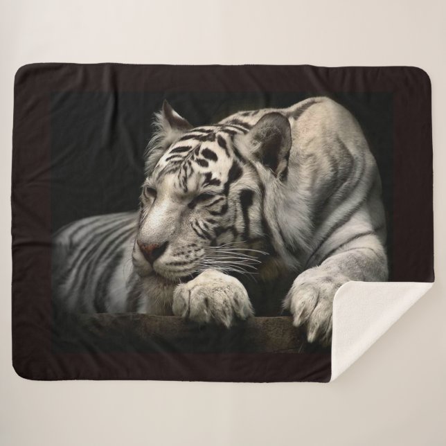 Cobertor Sherpa Snow Lepard (Frente (Horizontal))