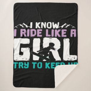 Cobertor Sherpa snowboarder Blanket