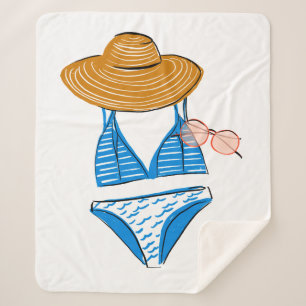 Cobertor Sherpa Soak up the Sun - Blue Swimcase 2