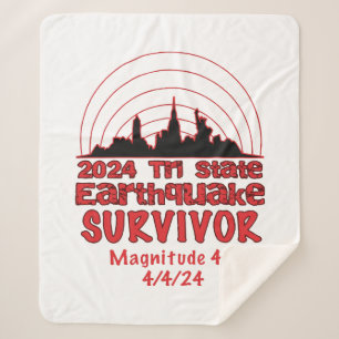 Cobertor Sherpa Sobrevivi ao Terremoto de NYC Quake Tri State 2024
