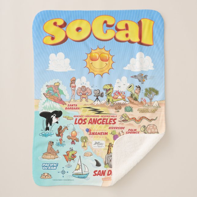 Cobertor Sherpa SoCal pequeno (Frente)