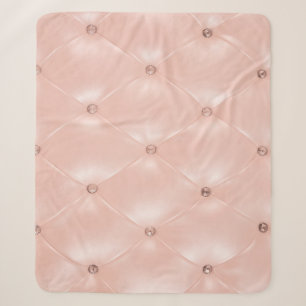Cobertor Sherpa Sofa de Luxo: Antiga Textura de Rosa