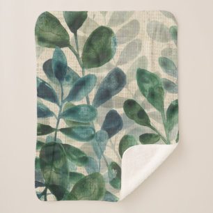 Cobertor Sherpa Sofisticação Verdant - Folhas Tropicais