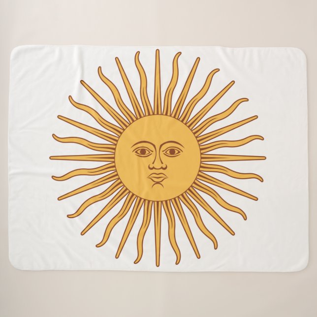 Cobertor Sherpa Sol argentino (Frente (Horizontal))