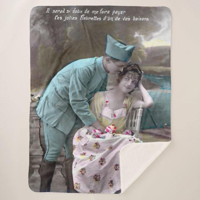 Cobertor Sherpa Soldado e Lover (Frente)