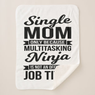 Cobertor Sherpa Solteiro Mãe Multitarefa Ninja