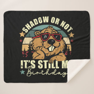 Cobertor Sherpa sombra ou não, ainda é meu aniversário