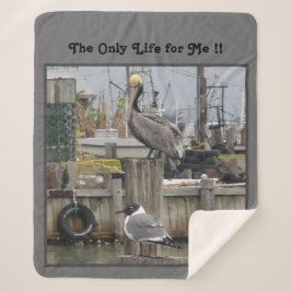 Cobertor Sherpa "Sonho do Pescador" Média Sherpa Blanket