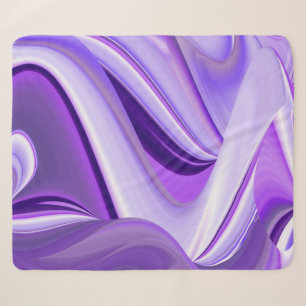 Cobertor Sherpa Sonhos de Arco-Íris de Flor Roxo