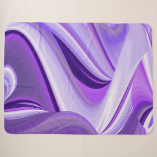 Cobertor Sherpa Sonhos de Arco-Íris de Flor Roxo