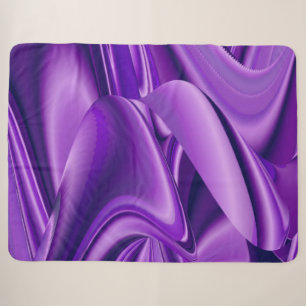 Cobertor Sherpa Sonhos de Arco-Íris de Flor Roxo