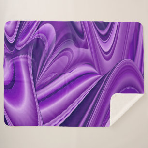 Cobertor Sherpa Sonhos de Arco-Íris de Flor Roxo