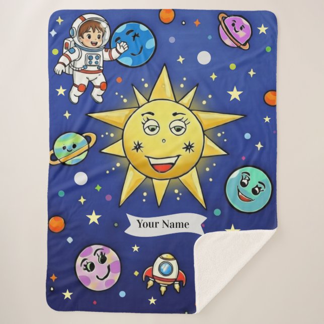 Cobertor Sherpa Sonhos de Infância, Grande 60 x 80 (Frente)