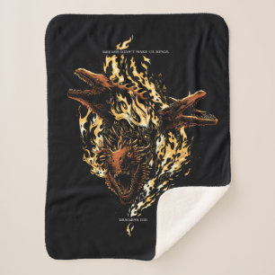 Cobertor Sherpa Sonhos não nos fizeram reis. Dragões.