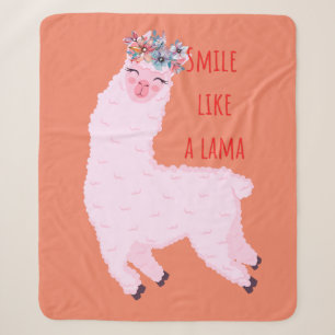 Cobertor Sherpa Sorria como um lama