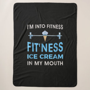 Cobertor Sherpa sorvete Foodie Ness Gym Oferece Homens Mulheres