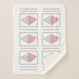 Cobertor Sherpa Sorvete irresistível Sherpa Blanket