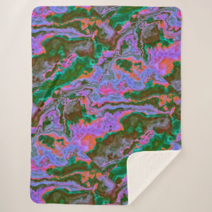 Cobertor Sherpa Sour Marble 