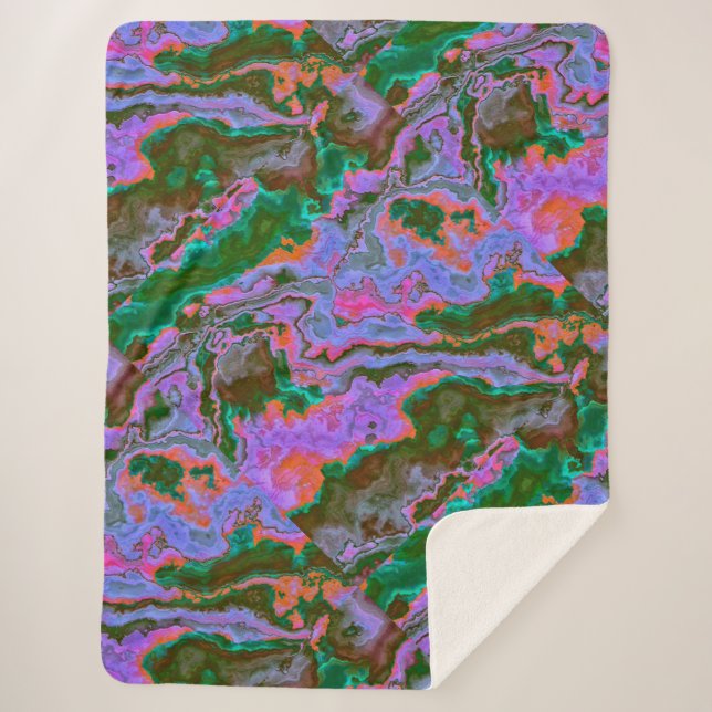 Cobertor Sherpa Sour Marble  (Frente)