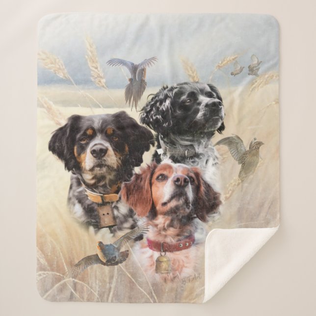 Cobertor Sherpa Spaniel da Bretanha (Frente)