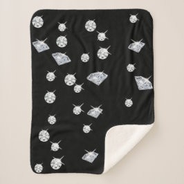 Cobertor Sherpa Sparkle Diamantes