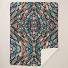 Cobertor Sherpa Sparkling Scales