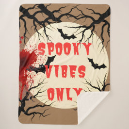 Cobertor Sherpa Spookes apenas no dia das bruxas e no sangue