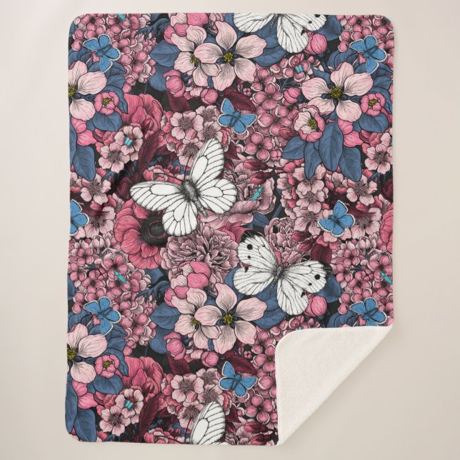 Cobertor Sherpa Spring garden (Frente)