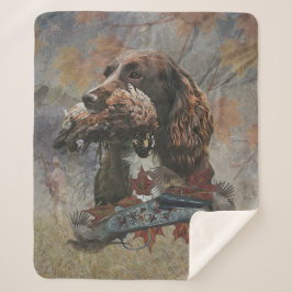 Cobertor Sherpa Sprocker Spaniel, Arte de cães-Arma