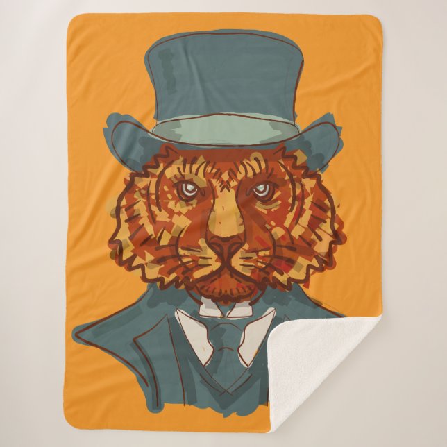 Cobertor Sherpa Sr. Tiger (Frente)