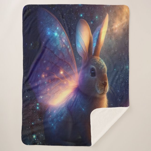 Cobertor Sherpa Stardust Bunny (Frente)