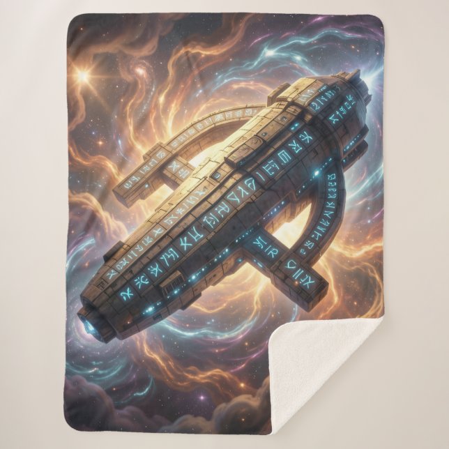 Cobertor Sherpa Stellar Path – Journey Through the Universe´5 (Frente)
