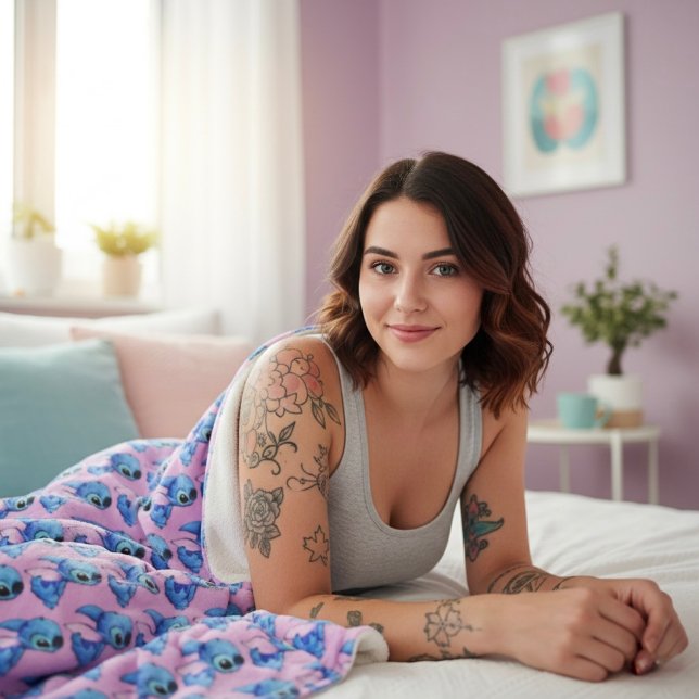 Cobertor Sherpa Stitch Sherpa Blanket (Criador carregado)