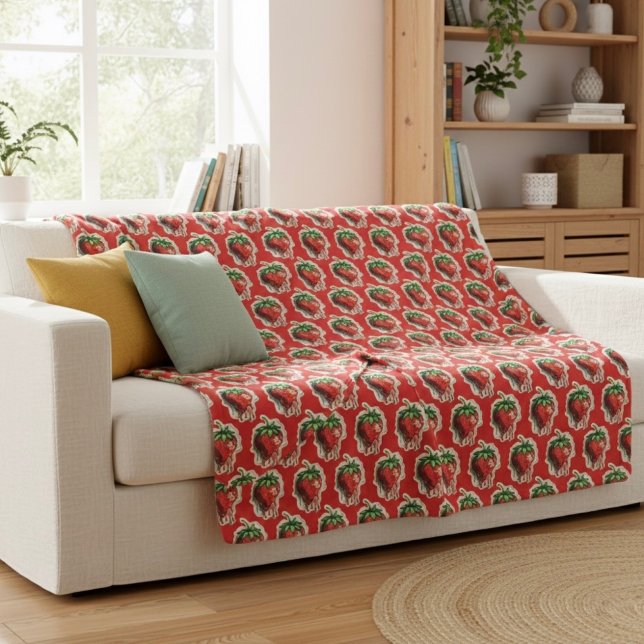 Cobertor Sherpa Strawberry Sherpa Blanket (Criador carregado)