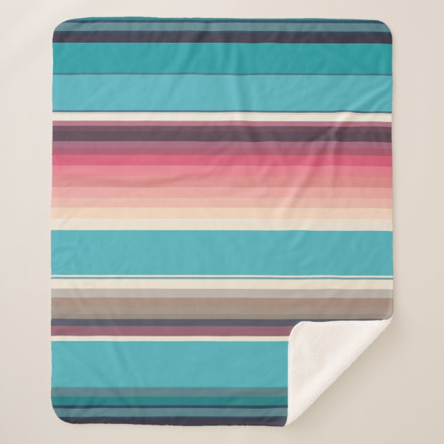 Cobertor Sherpa Stripes do Horizonte (Frente)