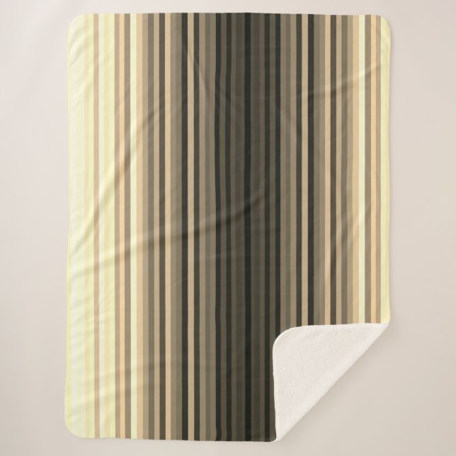 Cobertor Sherpa Stripes Neutrais Sherpa Blanket 60" x 80" (Frente)